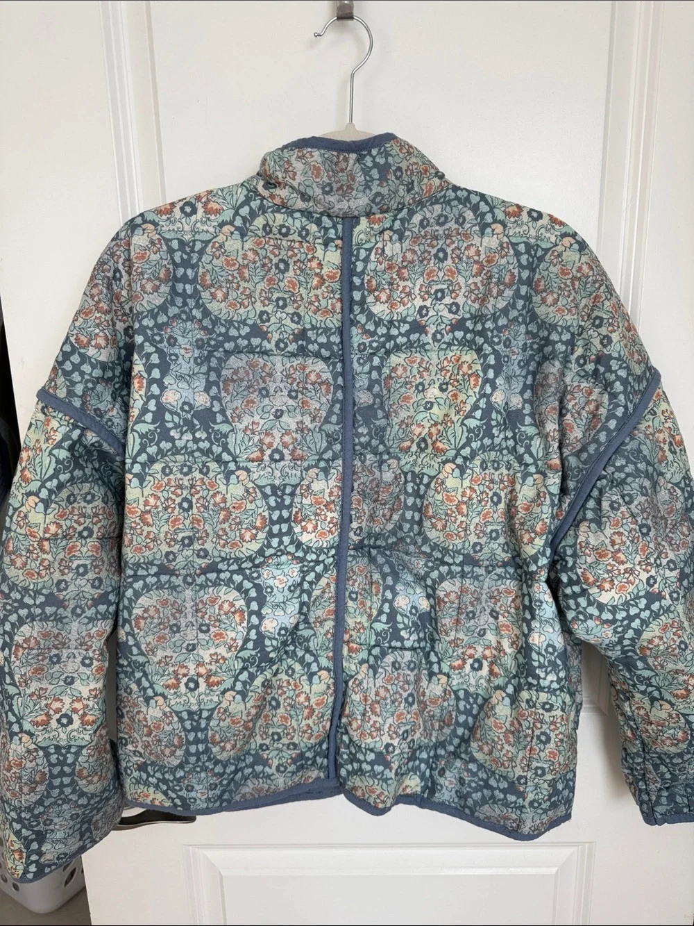 Free People Chloe Floral Quilted Jacket in S